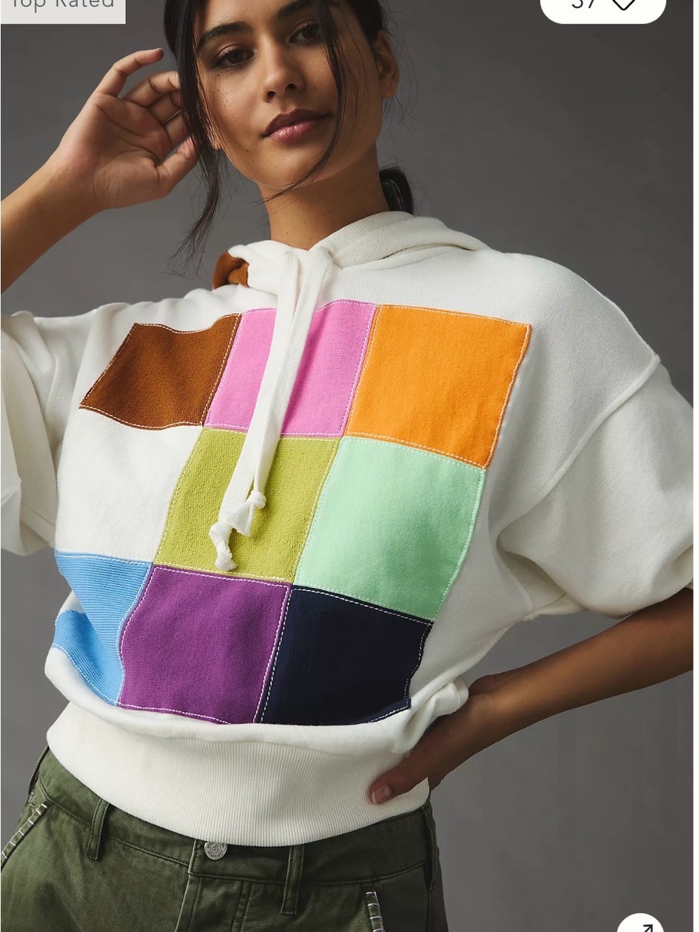 Daily Practice by Anthropologie Colorblock Hoodie size S